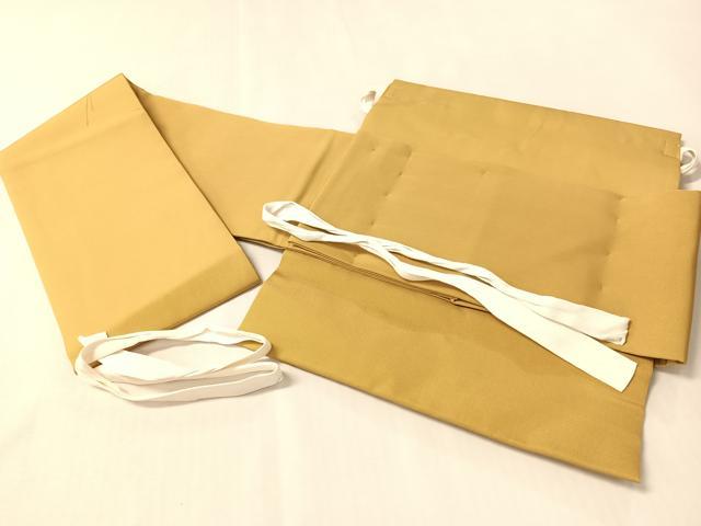 平和屋着物●現代の名工　京友禅 村田道宣　つけ帯　手描き　きのこ　金歳　正絹　逸品　CABL6301vp