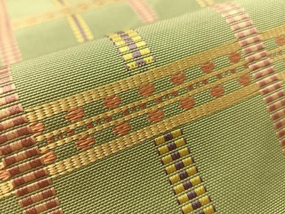 平和屋着物●本場筑前博多織　八寸名古屋帯　吉野間道　正絹　逸品　CABL6331vp