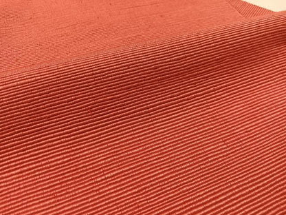 平和屋着物●八寸名古屋帯　紬地　韓紅色　正絹　逸品　CABL6347vp
