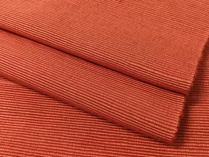 平和屋着物●八寸名古屋帯　紬地　韓紅色　正絹　逸品　CABL6347vp