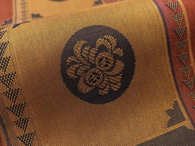 平和屋着物●全通柄袋帯　九寸名古屋帯　更紗間道　正絹　逸品　CABL6351vp