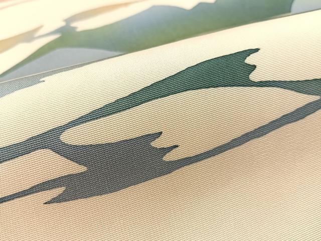 平和屋着物●塩瀬　九寸名古屋帯　ろうけつ染　風景シルエット　正絹　逸品　CABL6359vp