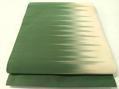 平和屋着物●爪掻き本綴れ　八寸名古屋帯　霞文　正絹　逸品　CABL6361vp