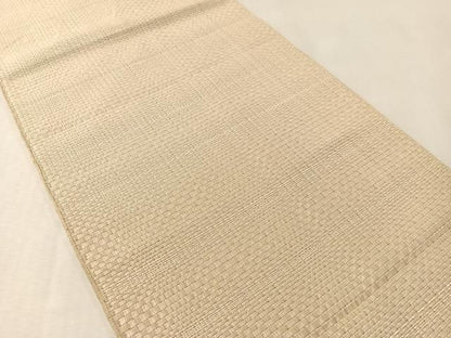 平和屋着物●本場筑前博多織　八寸名古屋帯　市松文様　正絹　逸品　CABL6366vp