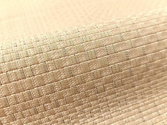 平和屋着物●本場筑前博多織　八寸名古屋帯　市松文様　正絹　逸品　CABL6366vp