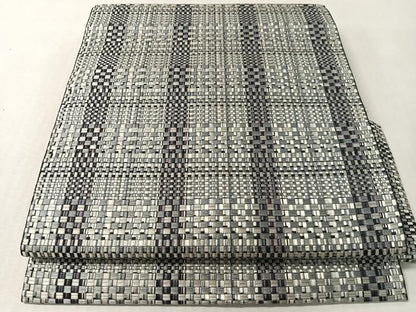 平和屋着物●本場筑前博多織　八寸名古屋帯　間道　正絹　逸品　CABL6368vp