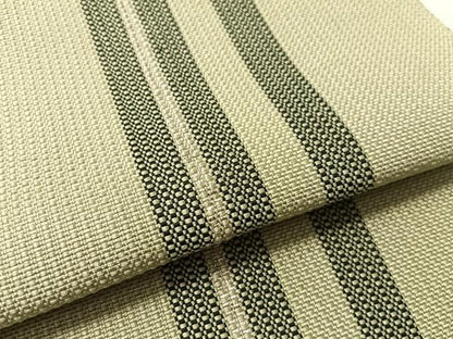 平和屋着物●本場筑前博多織　八寸名古屋帯　間道　銀糸　一重帯　正絹　逸品　CABL6374vp
