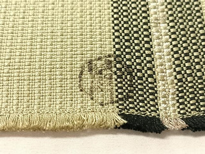 平和屋着物●本場筑前博多織　八寸名古屋帯　間道　銀糸　一重帯　正絹　逸品　CABL6374vp