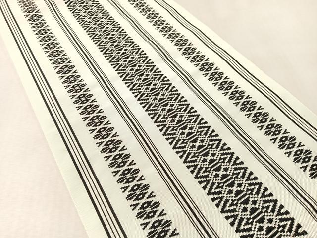 平和屋着物●本場筑前博多織　八寸名古屋帯　献上　博多金ラベル　証紙付き　正絹　逸品　CABL6389vp