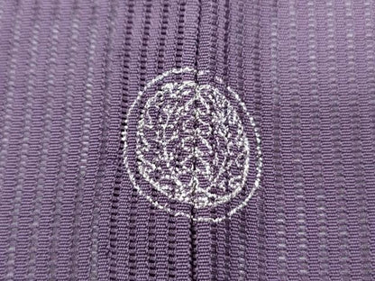 平和屋着物＊夏物　染色作家　斉藤三才　中国三大刺繍　スワトウ刺繍　総刺繍　訪問着　縦絽　三才鳥　暈し染め　正絹　逸品　CABL6435th