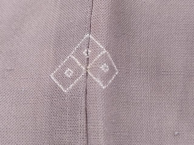 平和屋着物＊夏物　訪問着　紗紬　ドロンワーク　菱文　正絹　逸品　CABL6761th