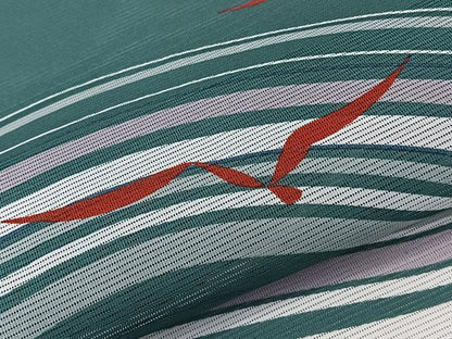 平和屋着物＊夏物　訪問着　絽　波飛鳥文　洗える着物　CABL6803xi