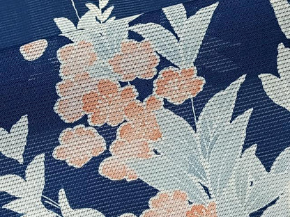 平和屋着物＊夏物　小紋　絽　枝草花文　さんび謹製　洗える着物　CABL6804xi