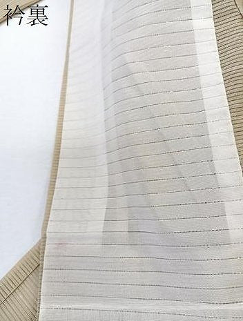 平和屋着物＊夏物　訪問着　絽　スワトウ刺繍　総刺繍　銀杏文　洗える着物　CABL6824xi