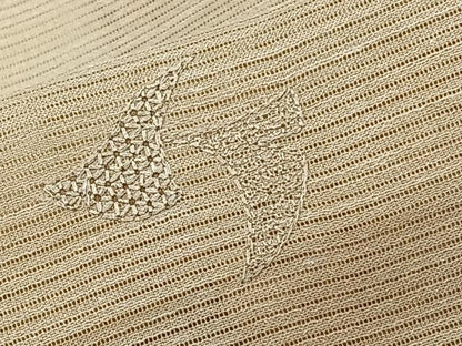 平和屋着物＊夏物　訪問着　絽　スワトウ刺繍　総刺繍　銀杏文　洗える着物　CABL6824xi