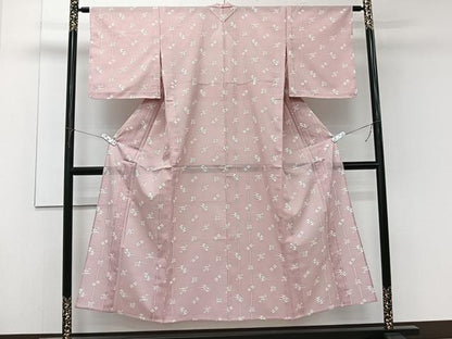 平和屋着物＊夏物　小紋　絽　琉球絣文様　洗える着物　未使用　CABL6827xi