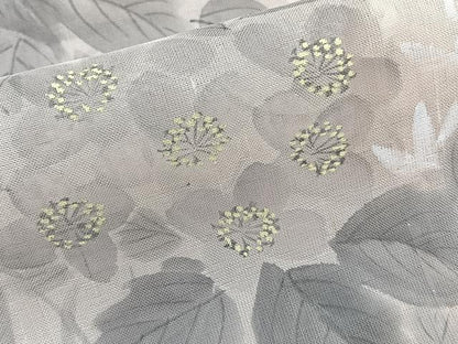 平和屋着物＊夏物　訪問着　紗紬　手描き　枝草花文　正絹　逸品　CABL6828xi
