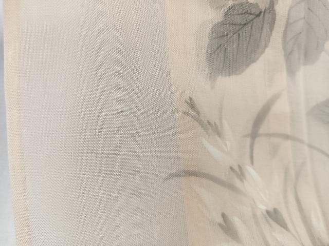 平和屋着物＊夏物　訪問着　紗紬　手描き　枝草花文　正絹　逸品　CABL6828xi