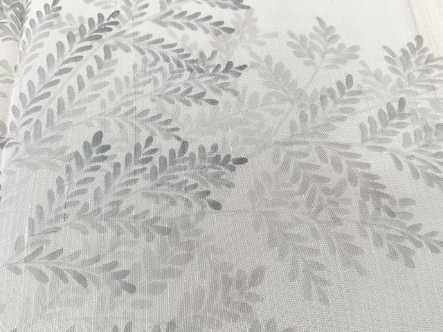 平和屋着物＊夏物　訪問着　紗紬　手描き　枝葉文　正絹　逸品　CABL6833xi