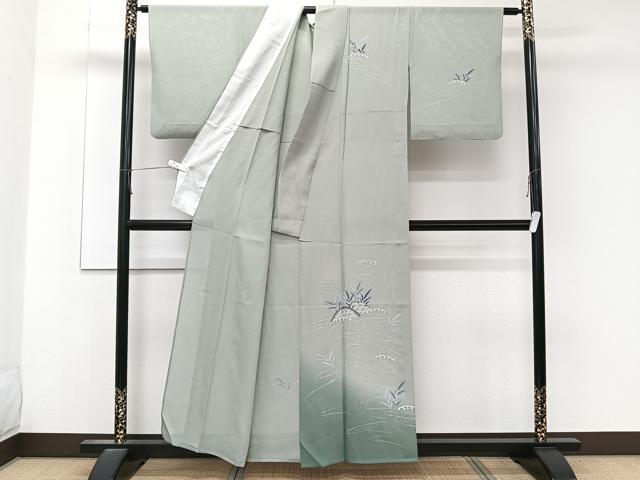 平和屋着物＊夏物　訪問着　絽　駒刺繍　立波籬文　正絹　逸品　CABL6834xi