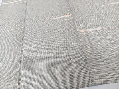 平和屋着物＊夏物　紗紬　横段段文　正絹　逸品　CABL6837xi
