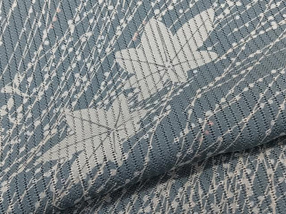 平和屋着物＊夏物　小紋　縦絽　枝楓文　正絹　逸品　CABL6840xi