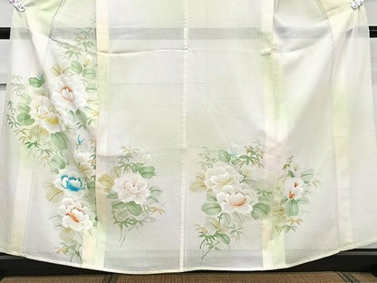 平和屋着物＊夏物　訪問着　絽　手描き　枝草花文　正絹　逸品　未使用　CABL6847xi