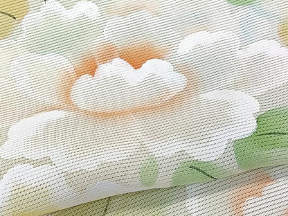 平和屋着物＊夏物　訪問着　絽　手描き　枝草花文　正絹　逸品　未使用　CABL6847xi