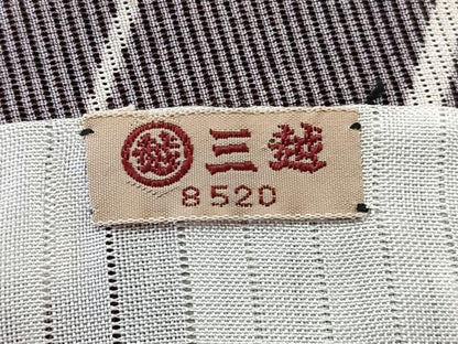 平和屋着物＊夏物　小紋　絽　抽象文様　三越扱い　正絹　逸品　CABL6848xi