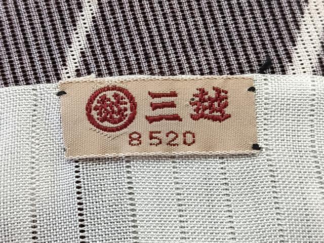 平和屋着物＊夏物　小紋　絽　抽象文様　三越扱い　正絹　逸品　CABL6848xi
