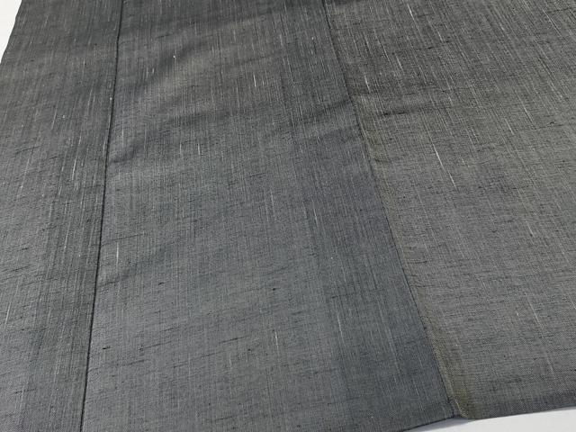平和屋着物＊夏物　紗紬　桔梗鼠色　正絹　逸品　CABL6854xi