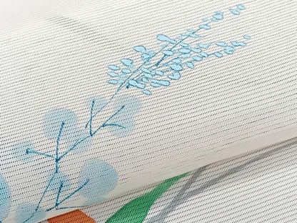 平和屋着物＊夏物　訪問着　絽　手描き　草花文　正絹　逸品　未使用　CABL6862xi