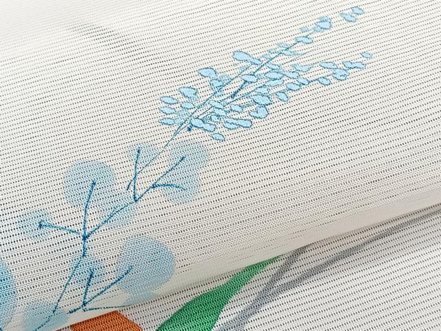 平和屋着物＊夏物　訪問着　絽　手描き　草花文　正絹　逸品　未使用　CABL6862xi