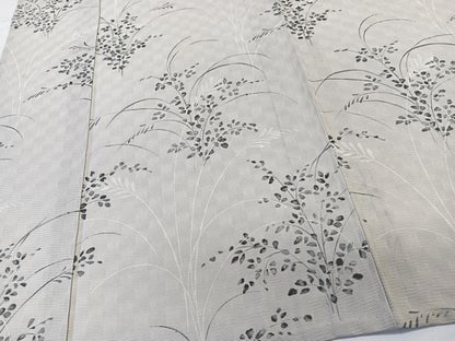 平和屋着物＊夏物　小紋　絽　草花文　正絹　逸品　CABL6863xi