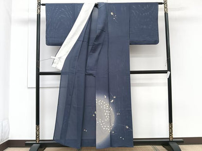 平和屋着物＊夏物　訪問着　絽　駒刺繍　花びら文　正絹　逸品　CABL6865xi