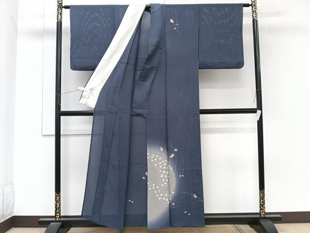 平和屋着物＊夏物　訪問着　絽　駒刺繍　花びら文　正絹　逸品　CABL6865xi