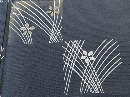平和屋着物＊夏物　訪問着　絽　色紙草花文　金銀彩　正絹　逸品　CABL6872xi