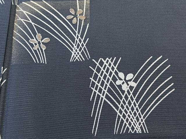 平和屋着物＊夏物　訪問着　絽　色紙草花文　金銀彩　正絹　逸品　CABL6872xi