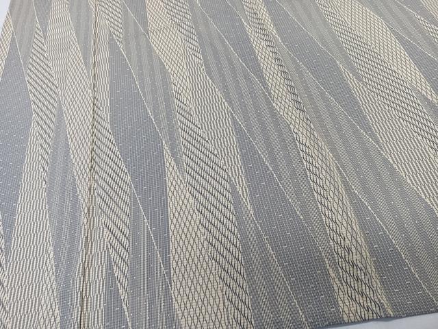 平和屋着物＊夏物　小紋　絽　斜線文　正絹　逸品　CABL6873xi
