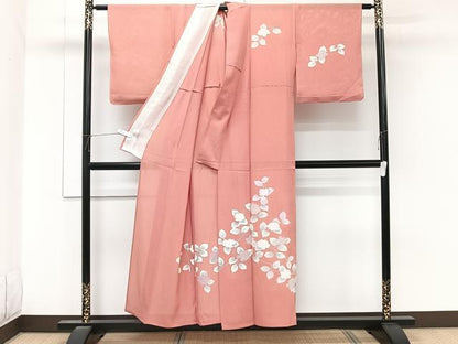 平和屋着物＊夏物　訪問着　絽　友禅　紫陽花　正絹　逸品　CABL6875xi