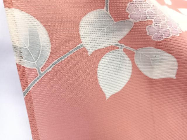 平和屋着物＊夏物　訪問着　絽　友禅　紫陽花　正絹　逸品　CABL6875xi