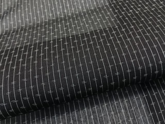 平和屋着物＊夏物　紗紬　縞　正絹　逸品　CABL6876xi
