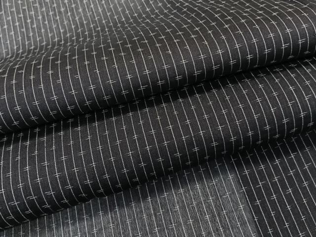 平和屋着物＊夏物　紗紬　縞　正絹　逸品　CABL6876xi