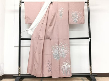 平和屋着物＊夏物　訪問着　絽　友禅　草花文　正絹　逸品　CABL6877xi