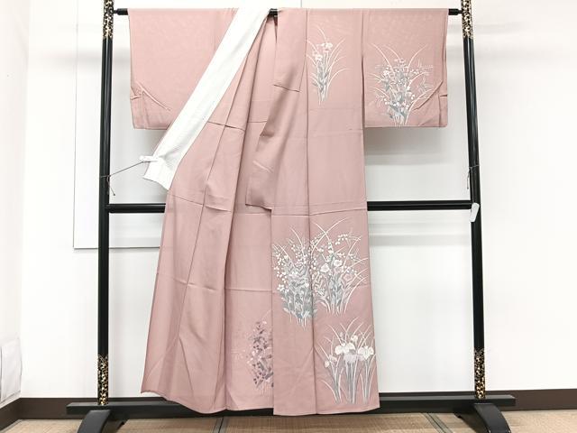 平和屋着物＊夏物　訪問着　絽　友禅　草花文　正絹　逸品　CABL6877xi