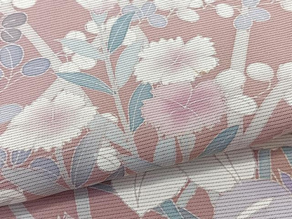 平和屋着物＊夏物　訪問着　絽　友禅　草花文　正絹　逸品　CABL6877xi