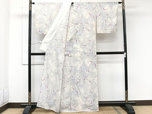平和屋着物＊夏物　小紋　絽　南天文　正絹　逸品　未使用　CABL6878xi
