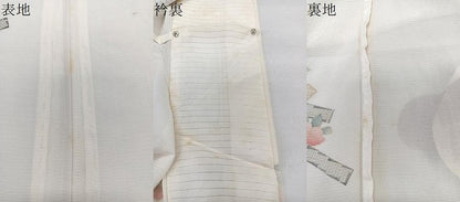 平和屋着物＊夏物　小紋　絽　草花文　金銀彩　正絹　逸品　CABL6883xi