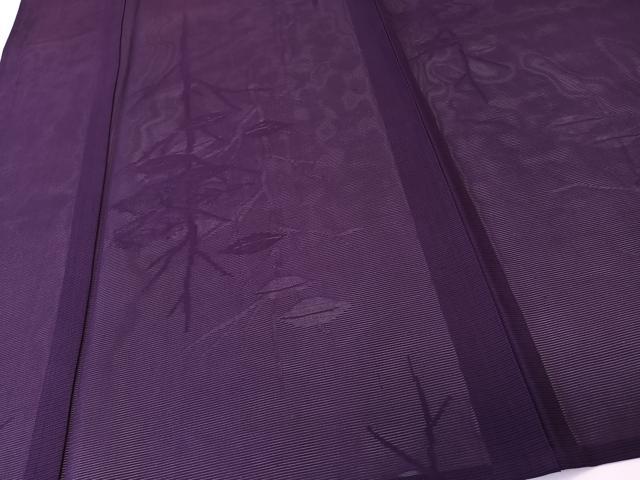 平和屋着物＊夏物　色無地　絽　枝葉紋紗　桑の実色　正絹　逸品　CABL6905xi