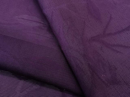 平和屋着物＊夏物　色無地　絽　枝葉紋紗　桑の実色　正絹　逸品　CABL6905xi